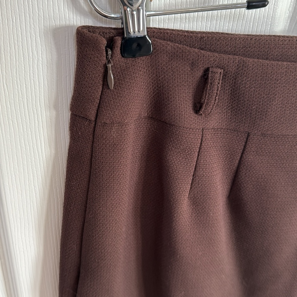 NWT LOFT Chocolate Brown Lined Pencil Skirt w/ Side Zipper & Belt Loops - Size 6 - Picture 6 of 12
